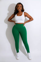 Highwaist Seamless Fitted Leggings black stretchy yoga pants for women