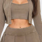 Inside Tank Top Jacket And Skort 3 Pieces Set