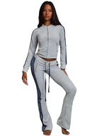 Stylish ladies wearing Beyond Stripes Set
