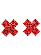 X-Factor Rhinestone Nipple Covers luxury crystal X design