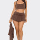 Inside Tank Top Jacket And Skort 3 Pieces Set