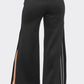 Slit Two White Stripes Flare Pants