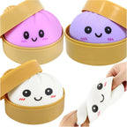 TPR Dumpling Bun Squishy Fidget Toy for Stress Relief