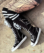 rawr xd black white y2k shoes