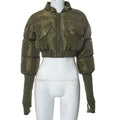 Diva Drip Cropped Puffer jacket women streetwear
