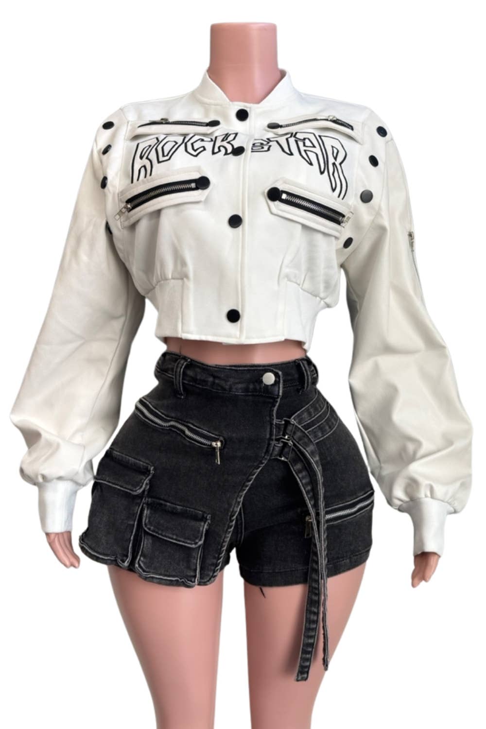 The 98 Bomber Cropped Jacket