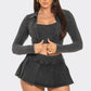 Inside Tank Top Jacket And Skort 3 Pieces Set