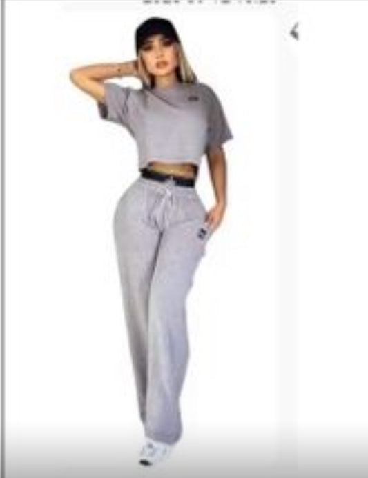 Cropped alo inspired set