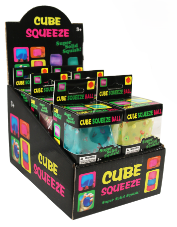 Maltose Glitter Fruit Cube Squishy Fidget Toy Stress Relief