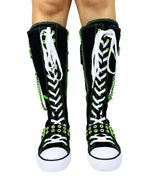 rawr xd black green alt streetwear footwear
