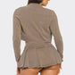Inside Tank Top Jacket And Skort 3 Pieces Set