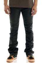 Waxed Pleat Flare Pants Front View