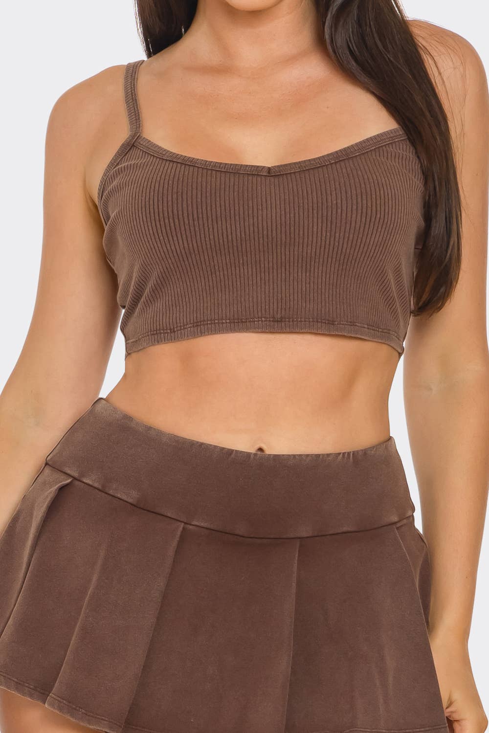 Inside Tank Top Jacket And Skort 3 Pieces Set