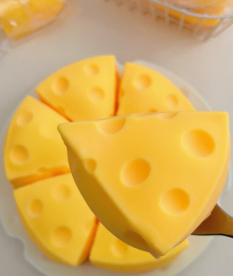 Triangle Cheese Squishy Fidget Toy for Stress Relief