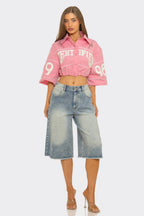 Crop Zip Detail Shirt Jacket