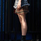 PLAID APPLIQUE POINT CARGO MINI SKIRT