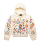 Retro Gothic Style Letter Printed Hoodie Casual Sweatshirt