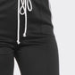 Slit Two White Stripes Flare Pants