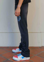 faith dealer a sacred vow sublime light stack jogger rhinestone jogger