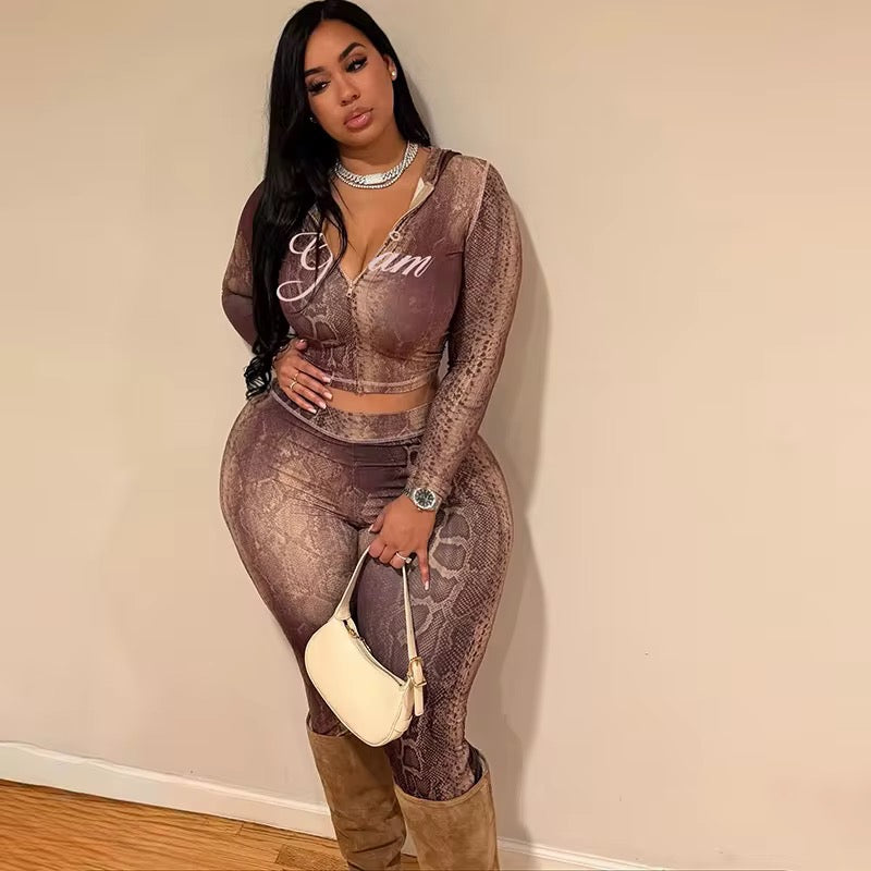 Snake skinned Gam set