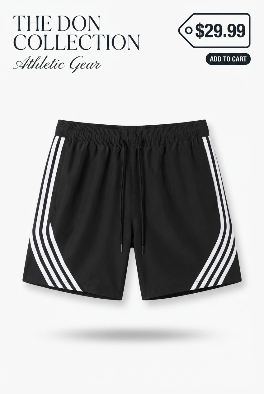 The Don stripped shorts