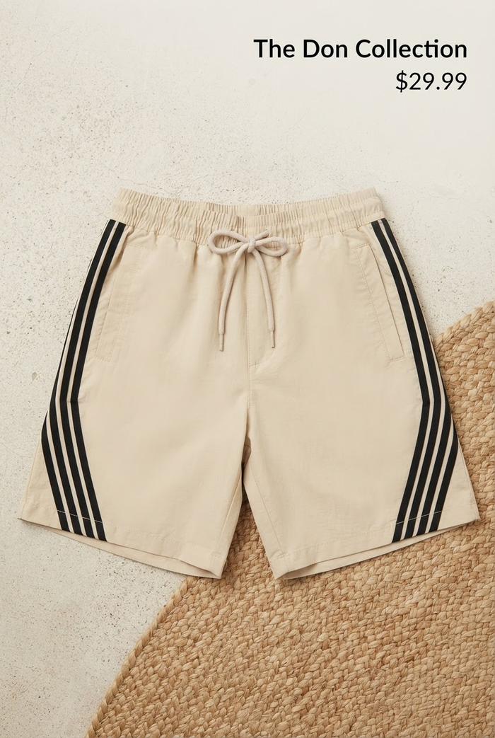 The Don stripped shorts
