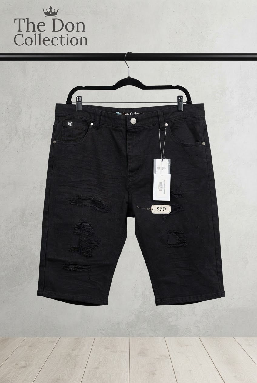 After Dark denim shorts