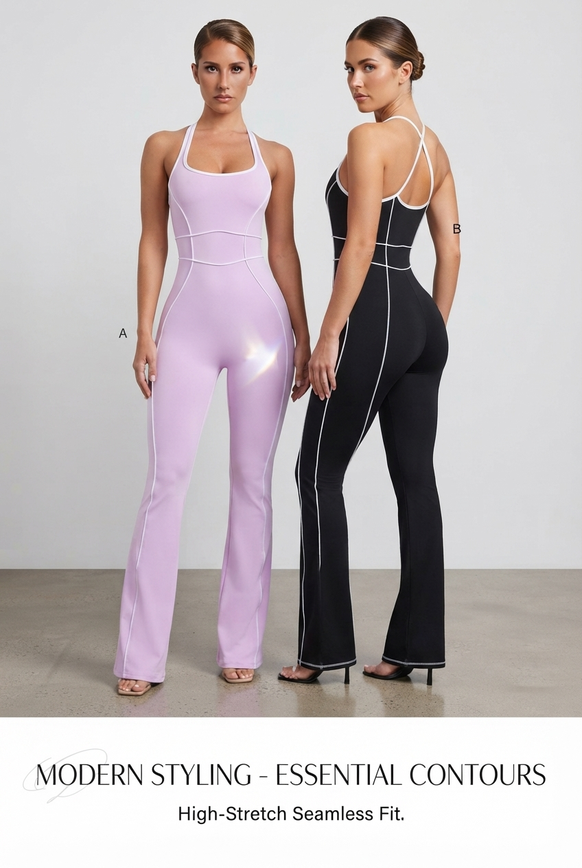 Sporty Jumpsuit – Stylish Athletic One Piece Outfit for Women