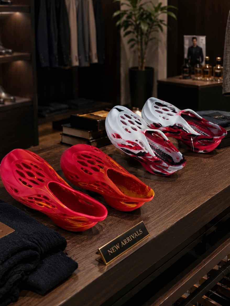 Foam Runners lightweight slip-on sneakers futuristic streetwear shoes