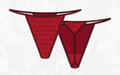 Cherry Flocked Logo Mesh G String women sheer mesh underwear