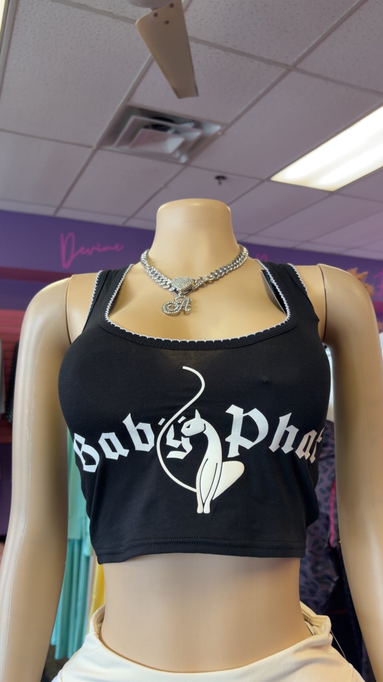 baby phat tank top y2k fitted crop top women