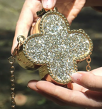 lucky clover purse mini green bag for women