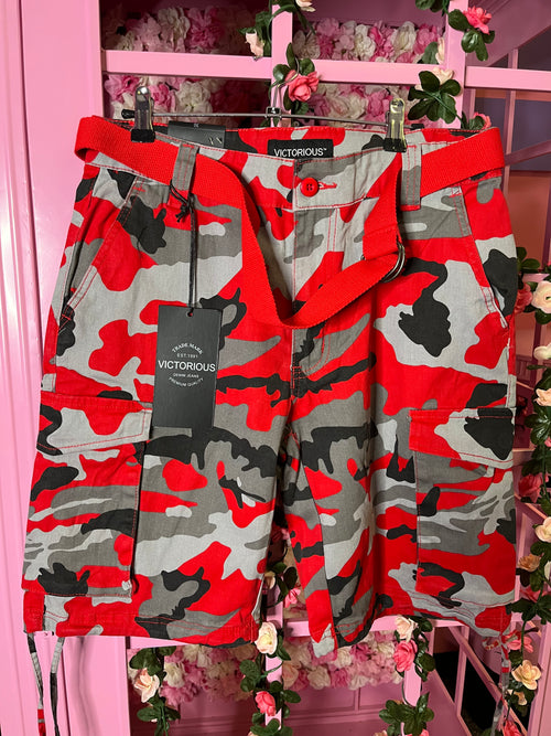 Camo Men Shorts camouflage cargo shorts for men streetwear fashion
