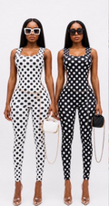 Dot Me Up Jumpsuit | Stylish Women’s Polka Dot Jumpsuit