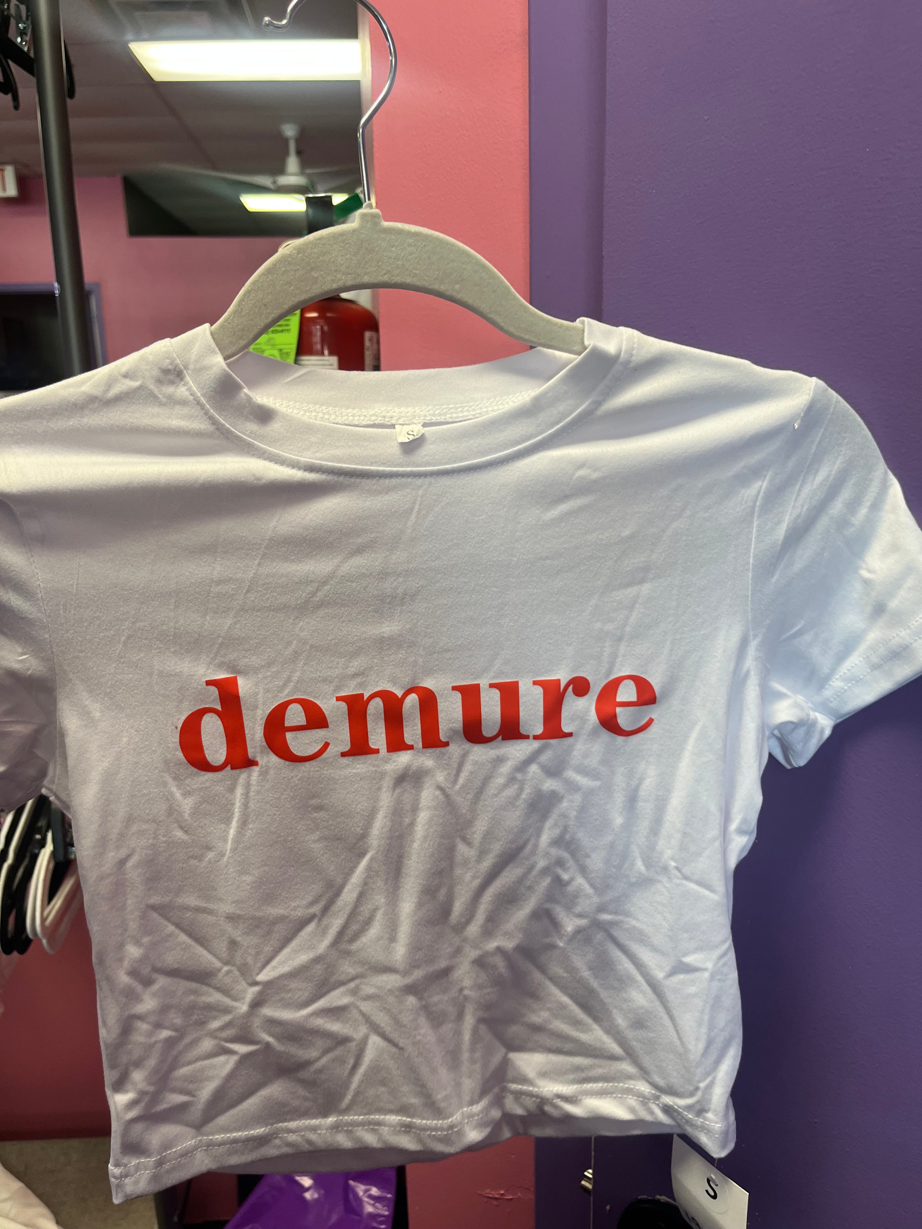 Demure crop tops