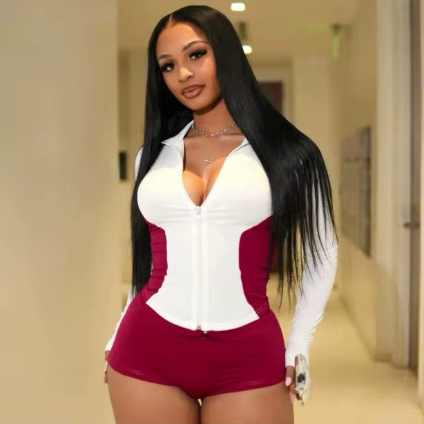 Curve Luxe Zip-Up Two-Piece Set