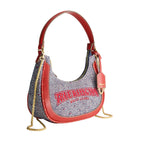 True Religion Striped Denim Small Hobo