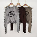 Fashion Damaged Sweater for Women – Trendy & Edgy Knitwear