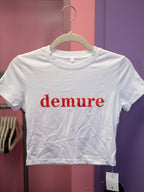 Demure crop tops