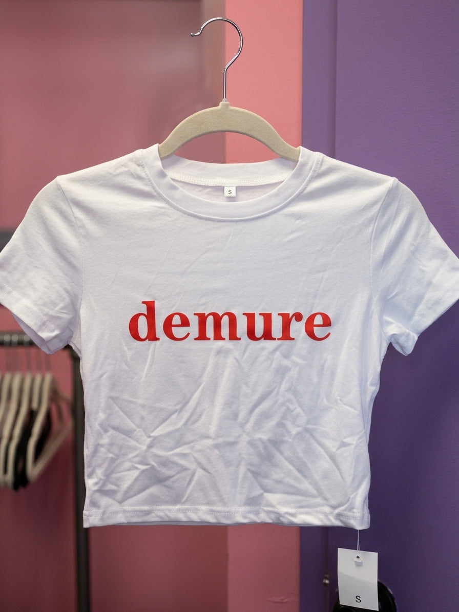 Demure crop tops