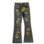 Tropical Drip Guapi Denim – Premium Streetwear Stacked Designer Jeans