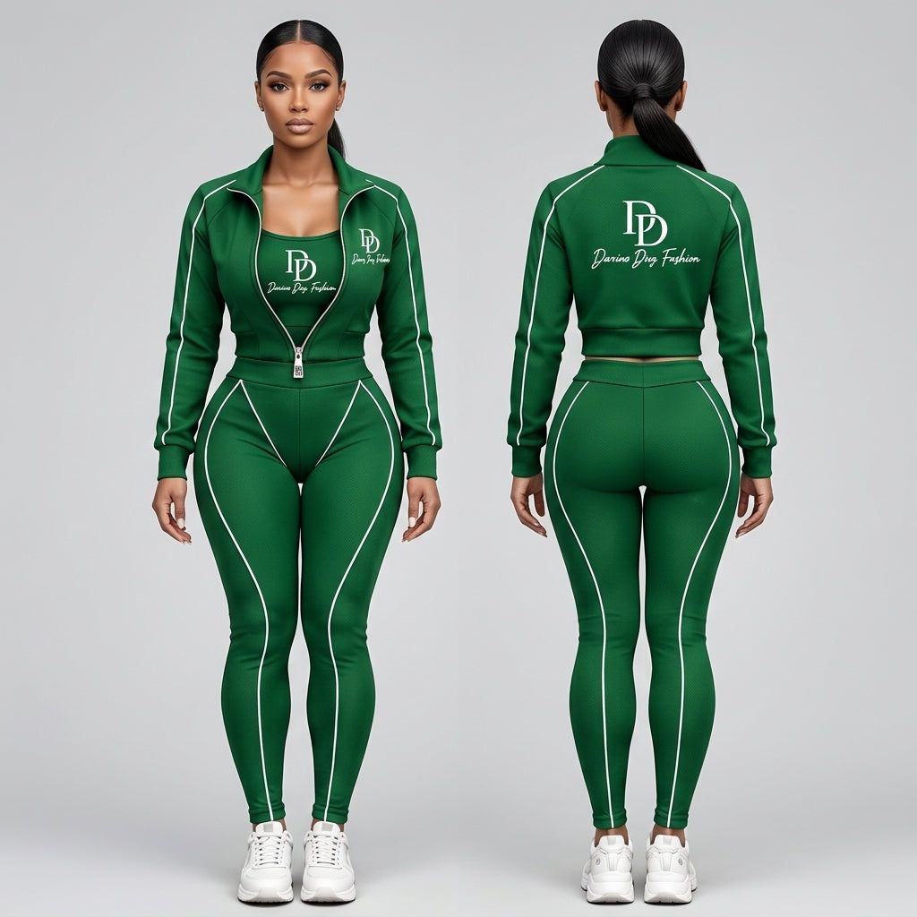 Devine Diva Signature 2-Piece Tracksuit Set – Premium Stretch & Breathable Activewear