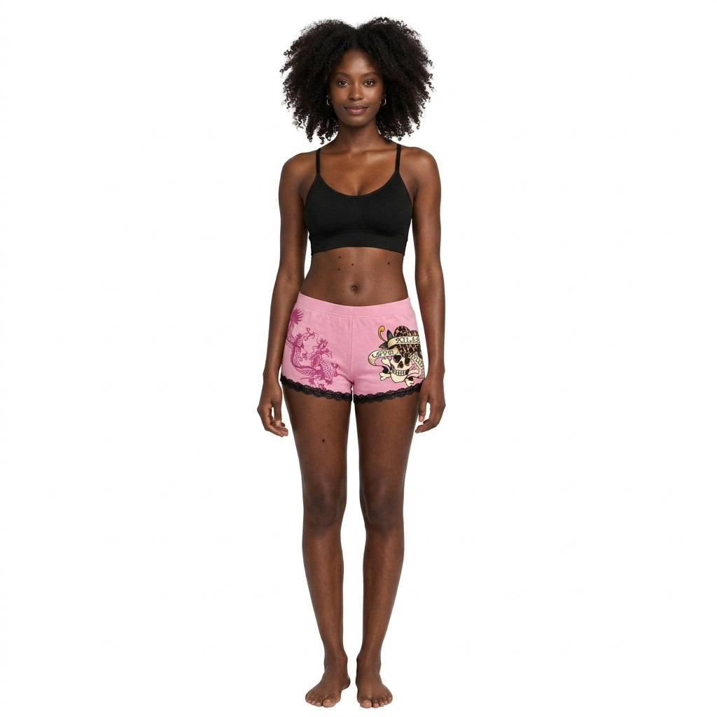 LKS Leopard Cheeky Short – Women’s High Waist Leopard Print Shorts