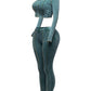 Teal cut out top and leggings set