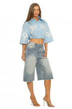 Crop Zip Detail Shirt Jacket