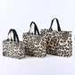 50pcs, 4 Sizes Leopard Animal Print Non-woven Gift Bag