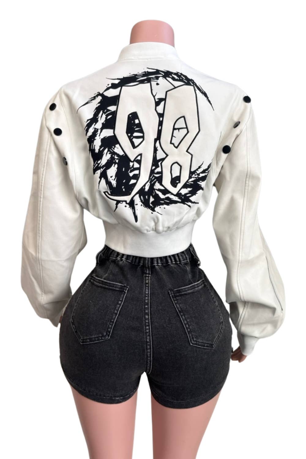 The 98 Bomber Cropped Jacket