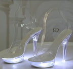 LED Light Up Platform Stiletto party shoes women