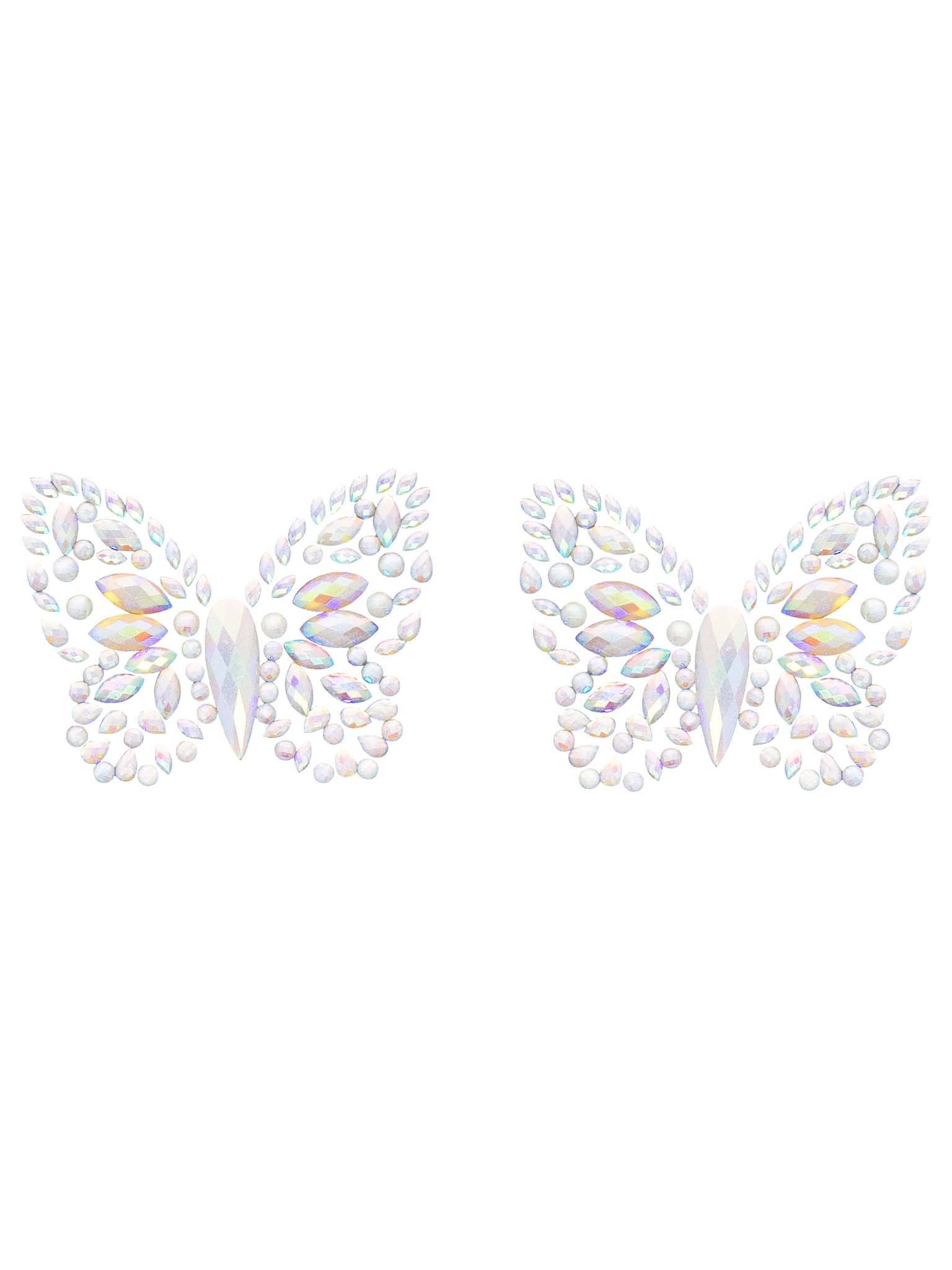 chrysalis sticker nipple pasties butterfly crystal look