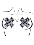 X-Factor Rhinestone Nipple Covers sparkly x design